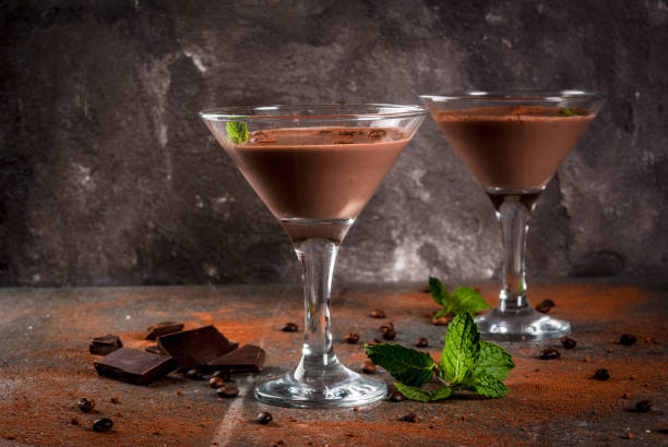 Chocolate Martini with Nitrous Oxide-Infused Cream